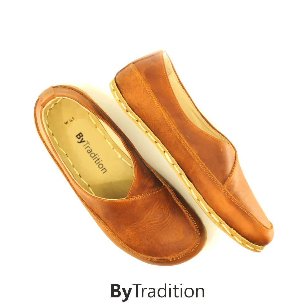 Loafer - Copper rivet - Natural and custom barefoot - New brown
