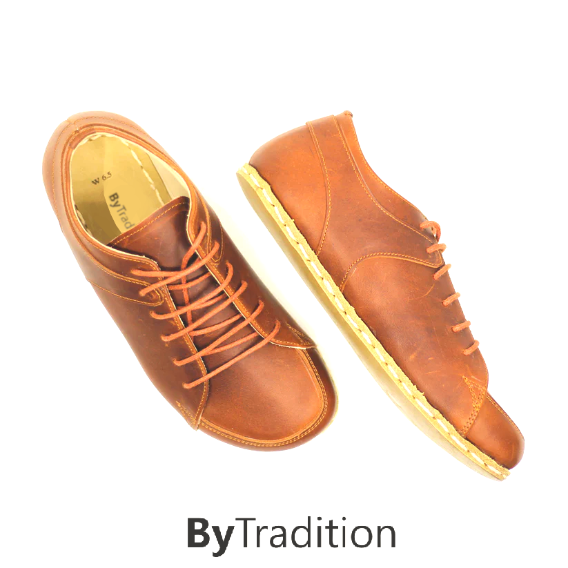 Sneaker - Copper rivet - Natural and custom barefoot - New brown - Man