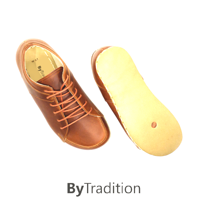 Sneaker - Copper rivet - Natural and custom barefoot - New brown - Man