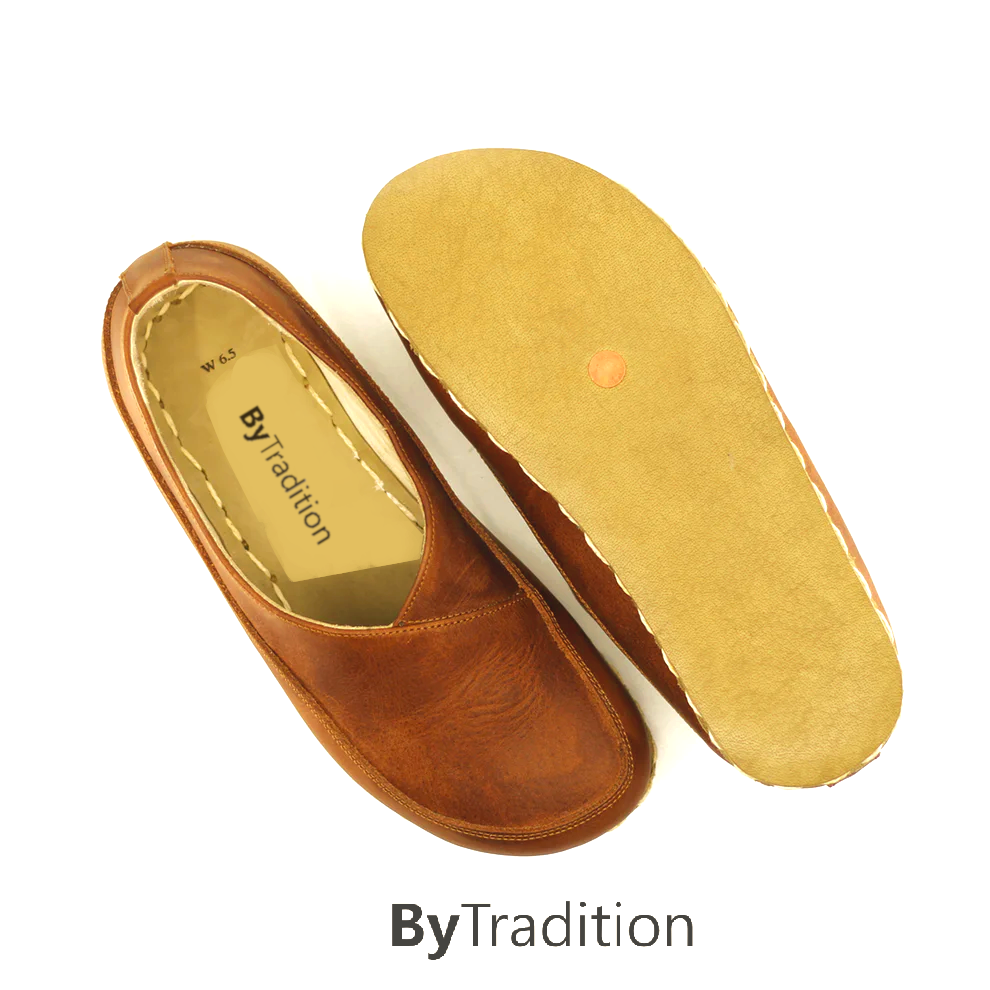 Loafer - Copper rivet - Natural and custom barefoot - New brown