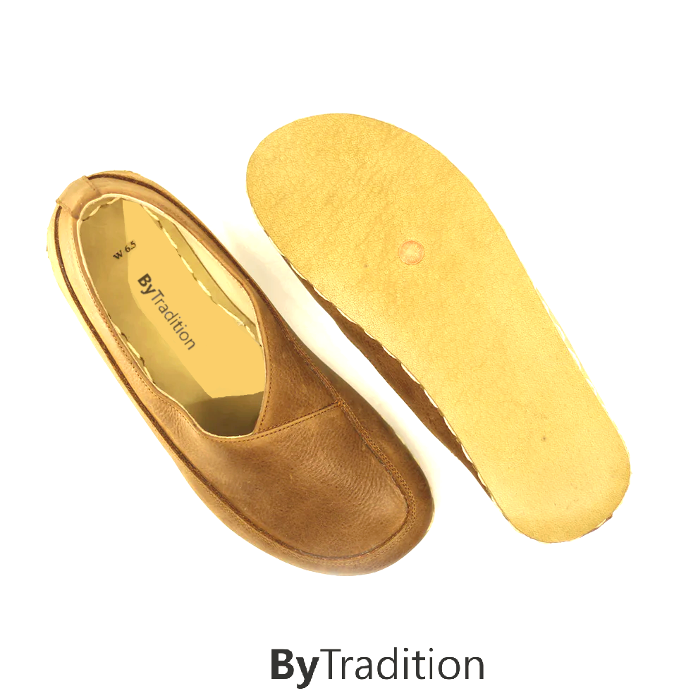 Loafer - Koperen klinknagel - Natuurlijke en maatwerk barefoot - Matbruin