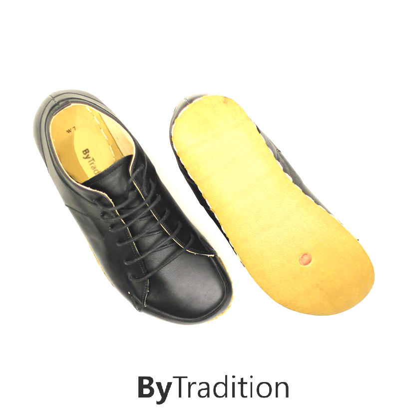 Sneaker - Copper rivet - Natural and custom barefoot - Black - Man