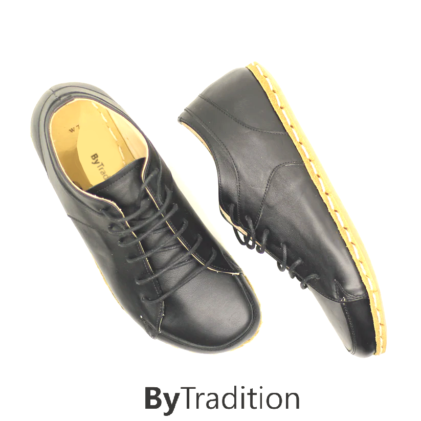 Sneaker - Copper rivet - Natural and custom barefoot - Black - Man
