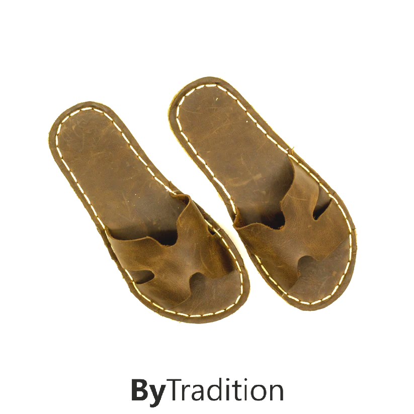 Slipper - Natural and custom barefoot - Nut brown - Man