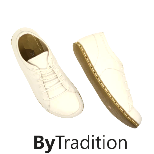 Sneaker - Copper rivet - Natural and custom barefoot - White - Man